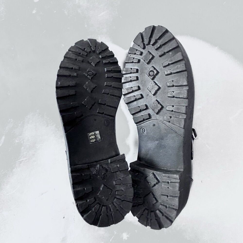 DIRTY LAUNDRY Black Platform Mary Jane Shoes Chunky Lug Sole Double Strap - Picture 8 of 10